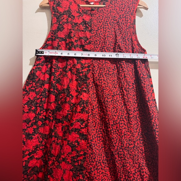 FOOL 
Red and Black Sleeveless A-line Maxi Dress - Picture 6 of 10